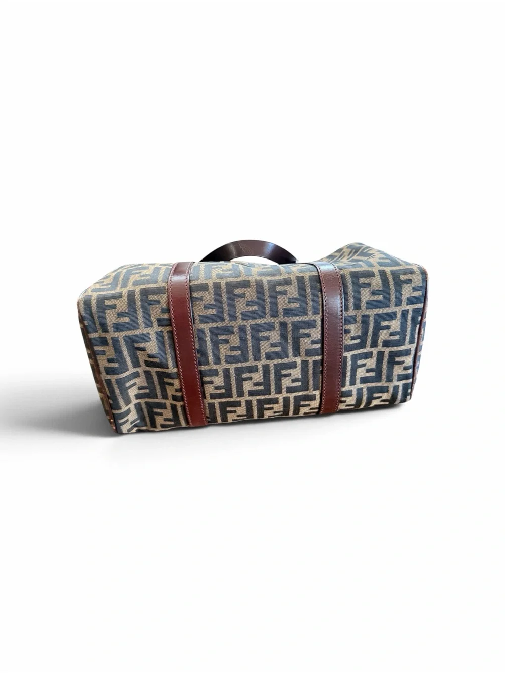 Fendi Brown Zucca and Dark Brown FF Canvas Duffel Bag